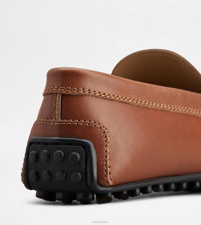 Tod\'s 8NXV770 hnedá muži mestské gommino vodičské topánky v koži