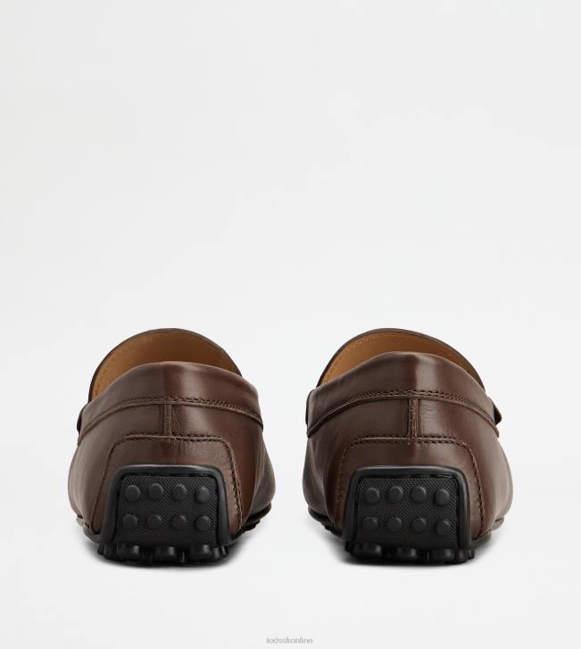 Tod\'s 8NXV771 hnedá muži mestské gommino vodičské topánky v koži