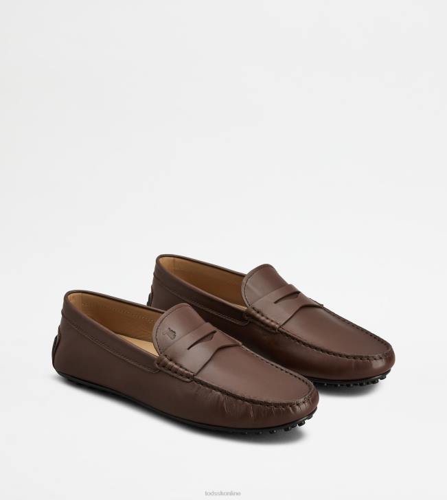 Tod\'s 8NXV771 hnedá muži mestské gommino vodičské topánky v koži