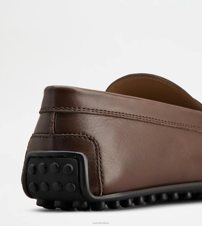 Tod\'s 8NXV771 hnedá muži mestské gommino vodičské topánky v koži