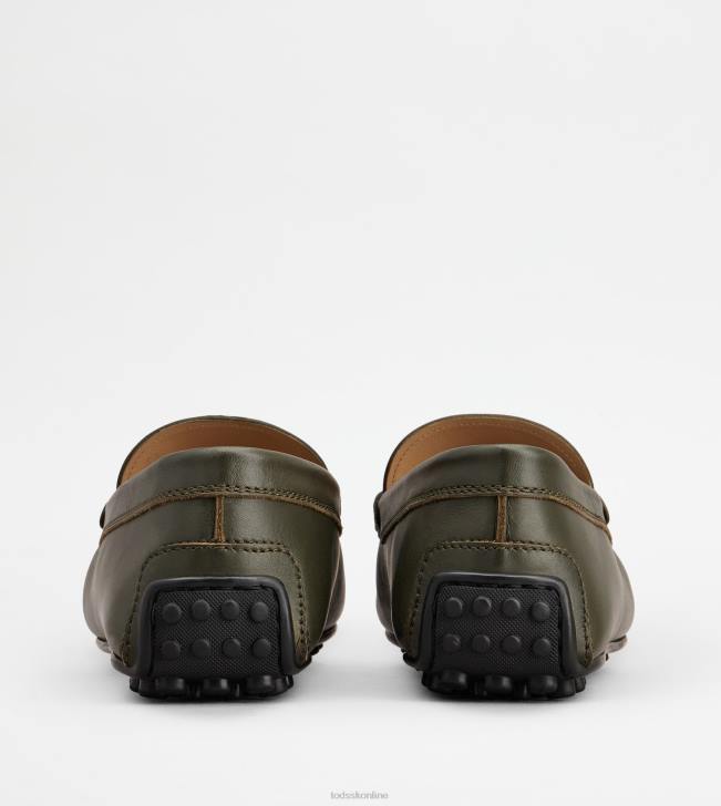 Tod\'s 8NXV772 zelená muži mestské gommino vodičské topánky v koži