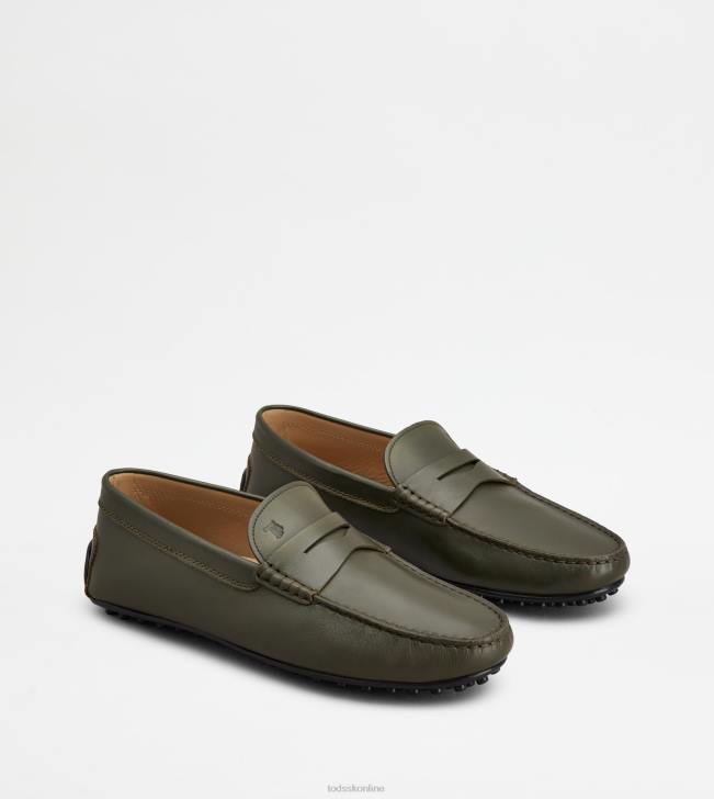 Tod\'s 8NXV772 zelená muži mestské gommino vodičské topánky v koži