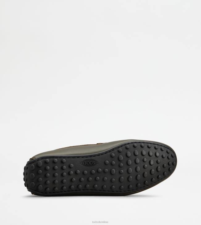 Tod\'s 8NXV772 zelená muži mestské gommino vodičské topánky v koži