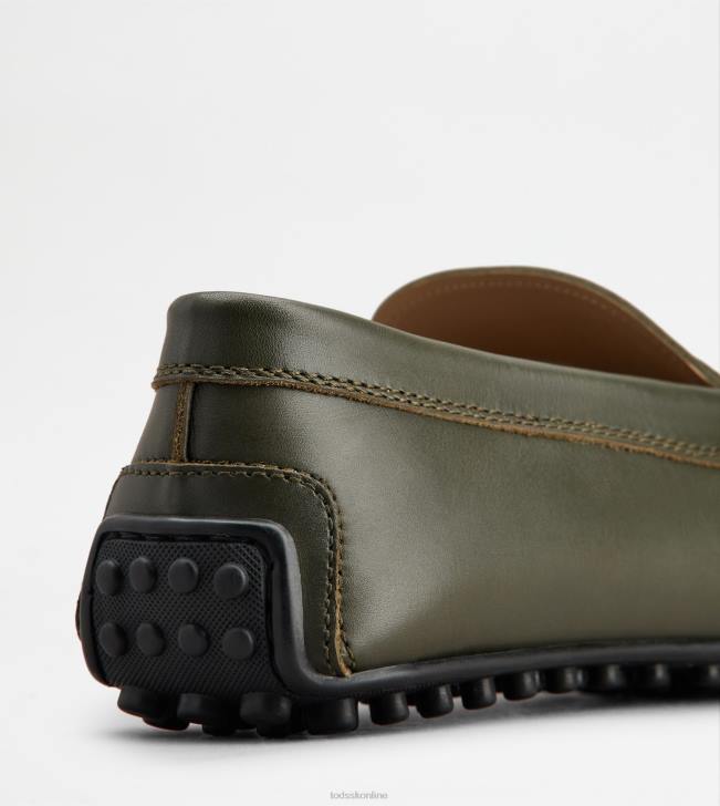 Tod\'s 8NXV772 zelená muži mestské gommino vodičské topánky v koži