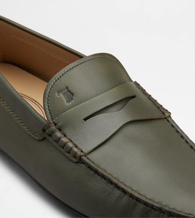 Tod\'s 8NXV772 zelená muži mestské gommino vodičské topánky v koži
