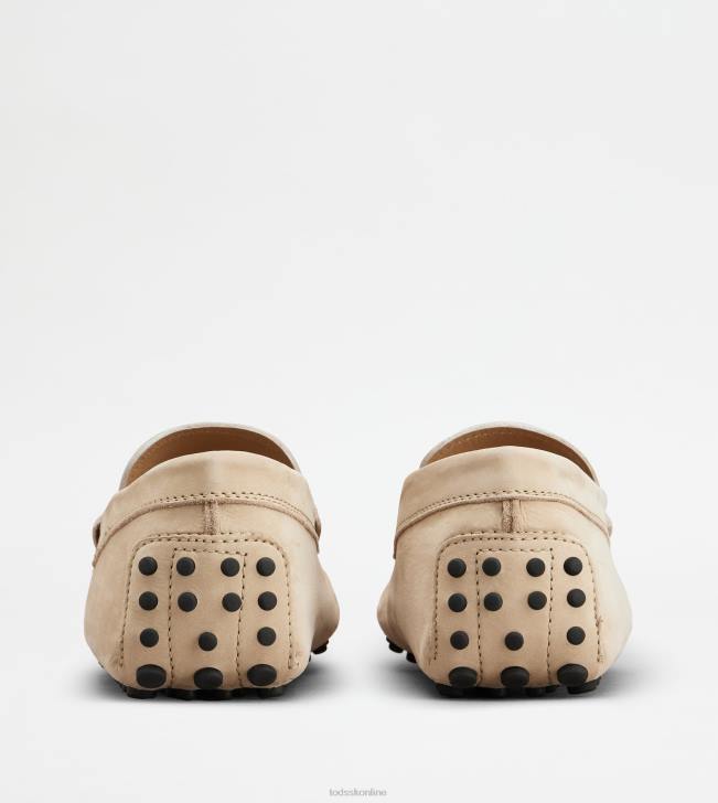 Tod\'s 8NXV774 béžová muži gommino vodičské topánky z nubuku