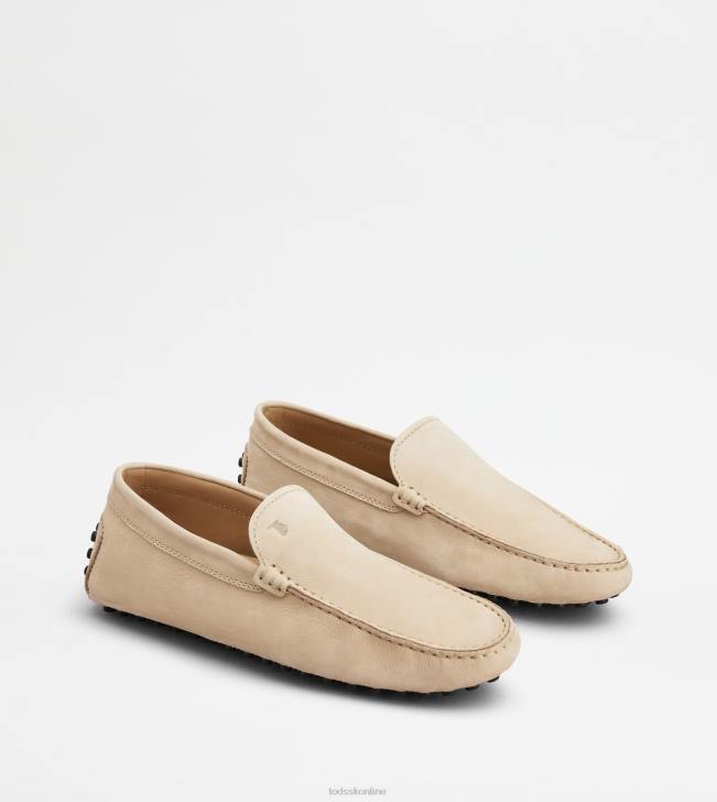 Tod\'s 8NXV774 béžová muži gommino vodičské topánky z nubuku