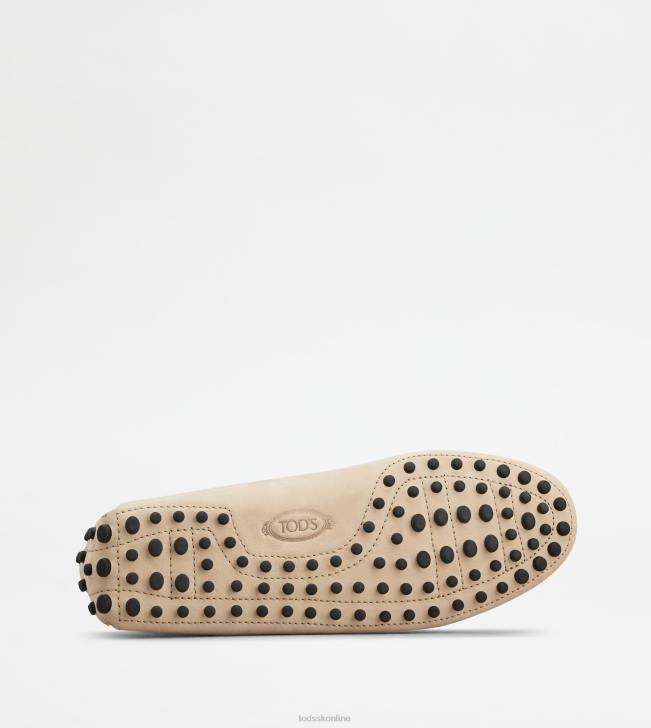 Tod\'s 8NXV774 béžová muži gommino vodičské topánky z nubuku