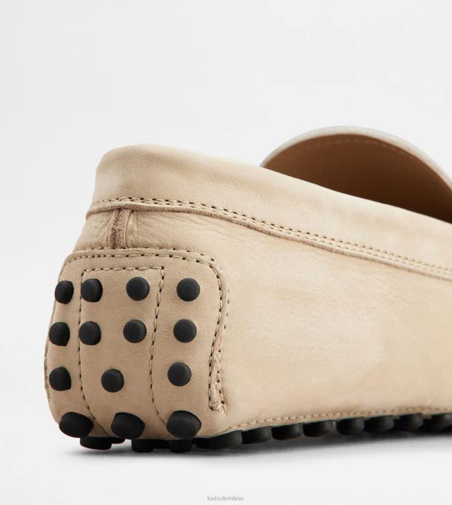 Tod\'s 8NXV774 béžová muži gommino vodičské topánky z nubuku