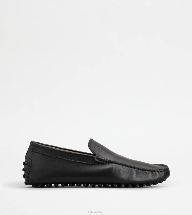 Tod's 8NXV775 čierna muži gommino vodičské topánky v koži