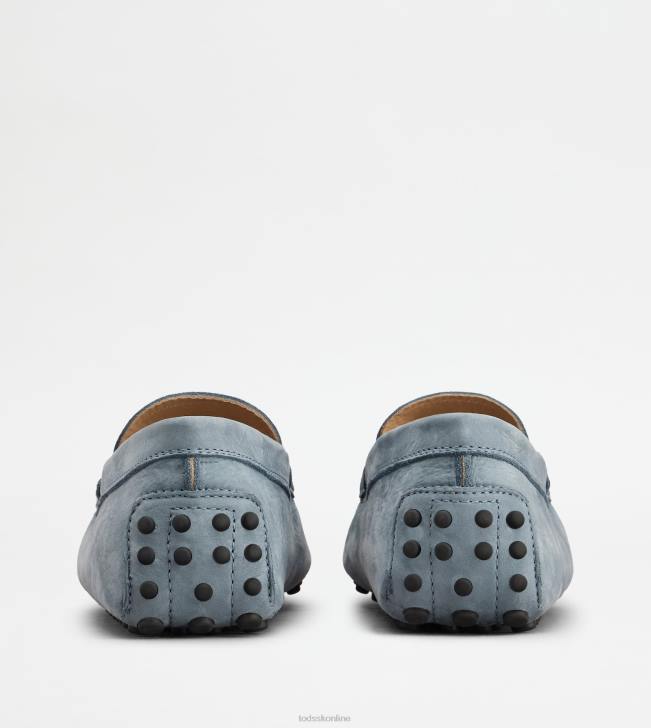 Tod\'s 8NXV777 svetlo modrá muži gommino vodičské topánky z nubuku