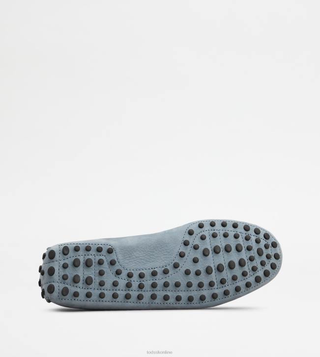 Tod\'s 8NXV777 svetlo modrá muži gommino vodičské topánky z nubuku