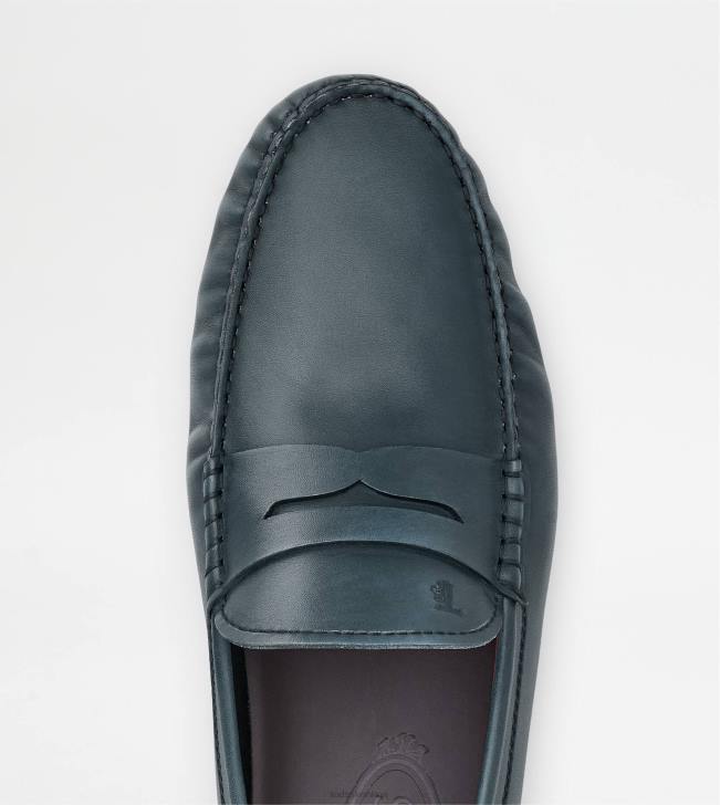 Tod\'s 8NXV778 Modrá muži gommino vodičské topánky v koži
