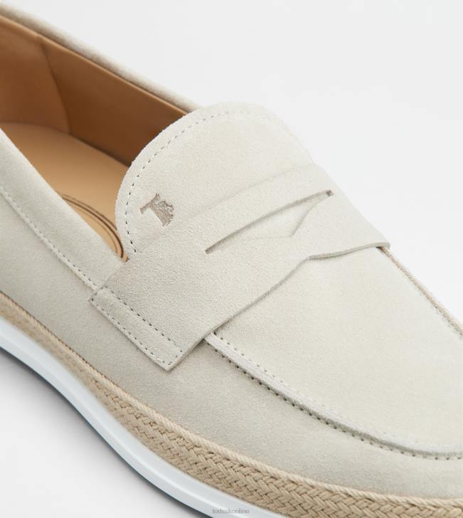Tod\'s 8NXV640 béžová muži mokasíny v semišu