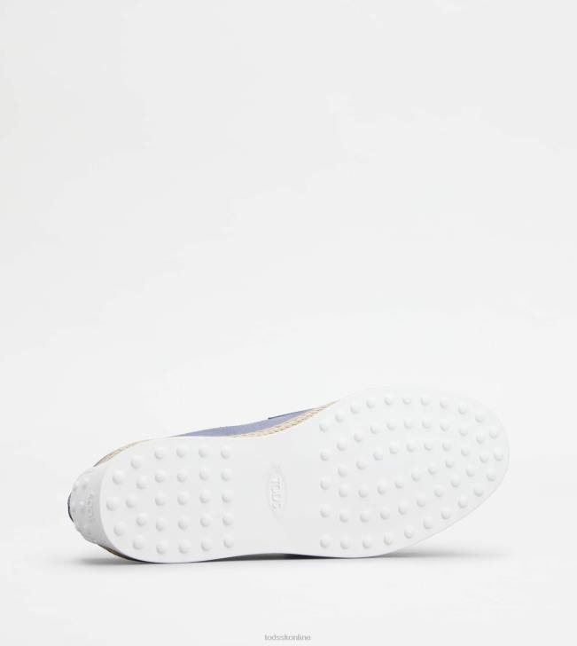 Tod\'s 8NXV641 svetlo modrá muži mokasíny v semišu