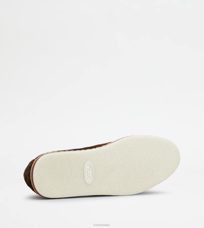 Tod\'s 8NXV643 hnedá muži mokasíny v semišu