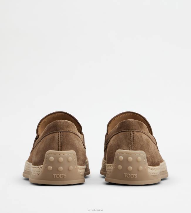 Tod\'s 8NXV645 hnedá muži mokasíny v semišu