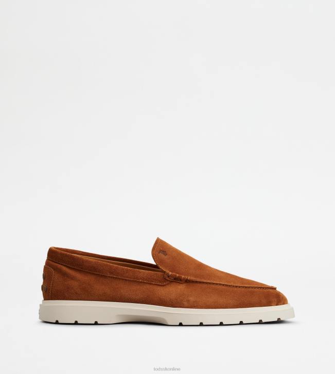 Tod's 8NXV649 hnedá muži semišové mokasíny