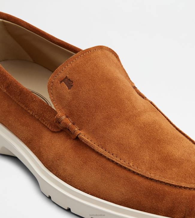 Tod\'s 8NXV649 hnedá muži semišové mokasíny