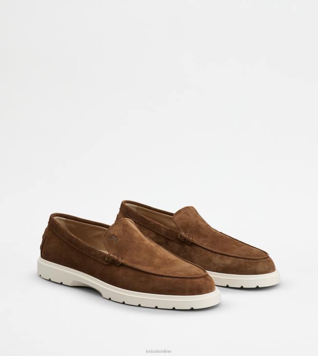 Tod\'s 8NXV650 hnedá muži semišové mokasíny
