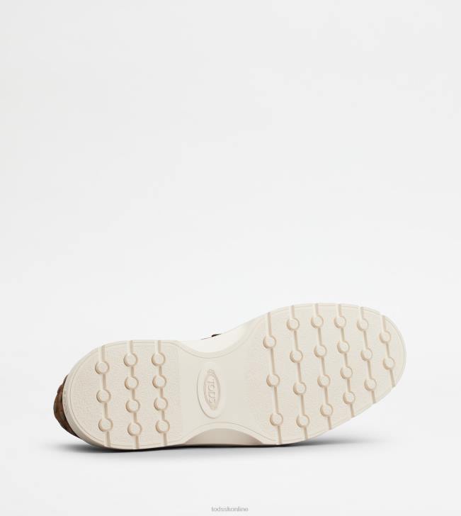 Tod\'s 8NXV650 hnedá muži semišové mokasíny