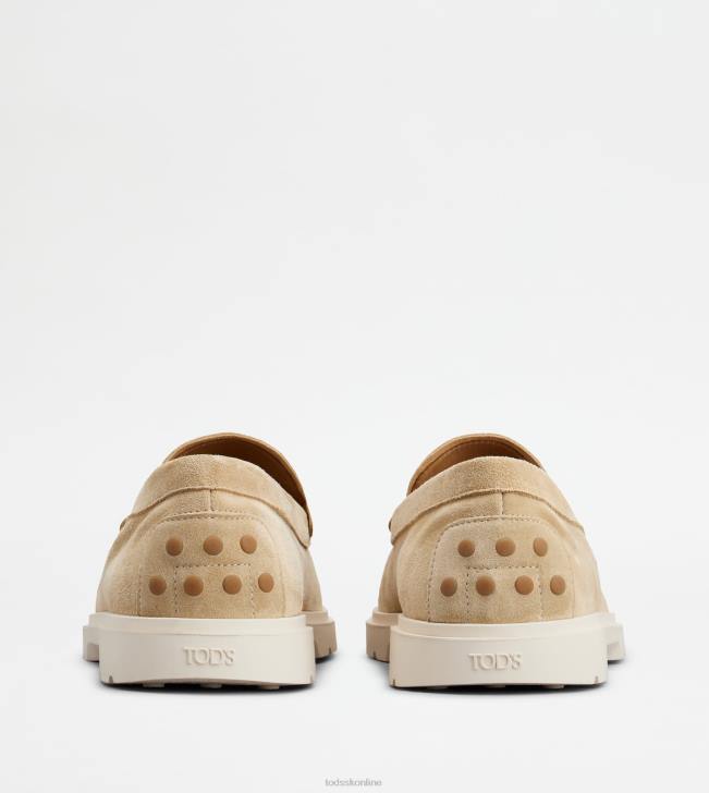 Tod\'s 8NXV651 off white muži semišové mokasíny