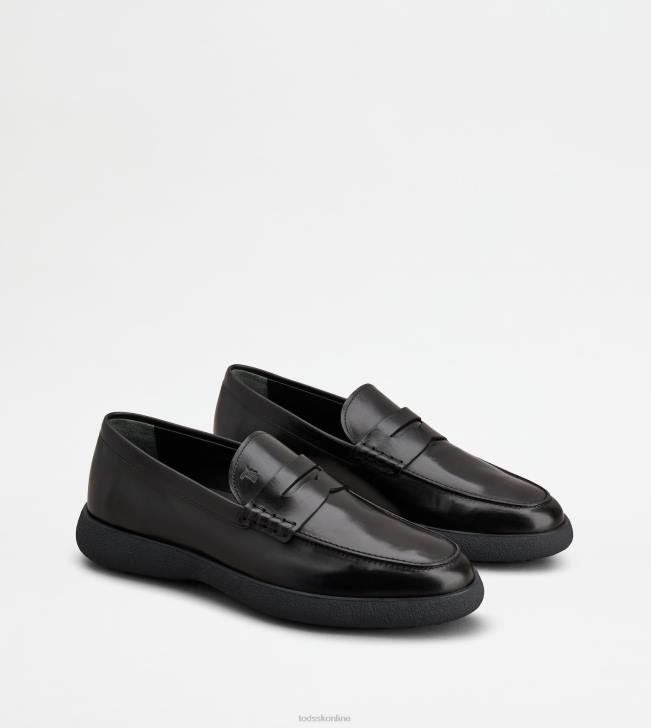 Tod\'s 8NXV653 čierna muži mokasíny v koži