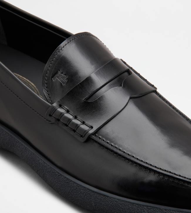 Tod\'s 8NXV653 čierna muži mokasíny v koži