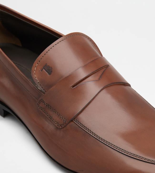 Tod\'s 8NXV657 hnedá muži mokasíny v koži