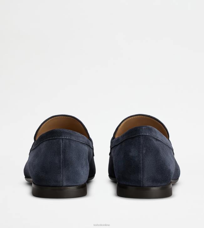 Tod\'s 8NXV658 Modrá muži mokasíny v semišu