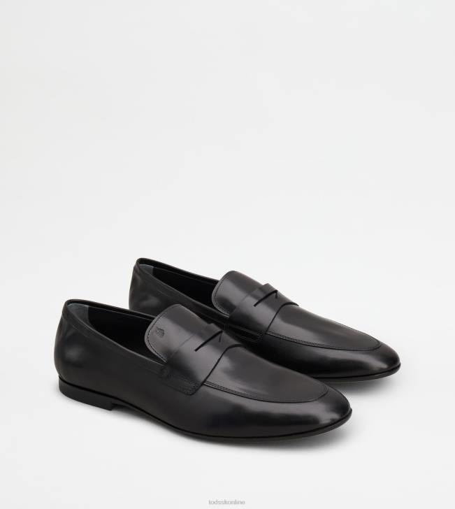 Tod\'s 8NXV659 čierna muži mokasíny v koži