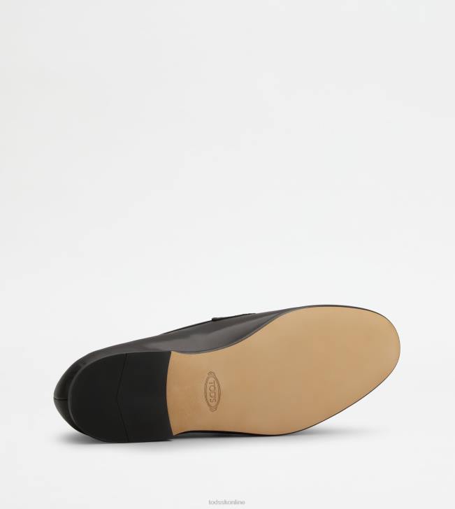 Tod\'s 8NXV659 čierna muži mokasíny v koži