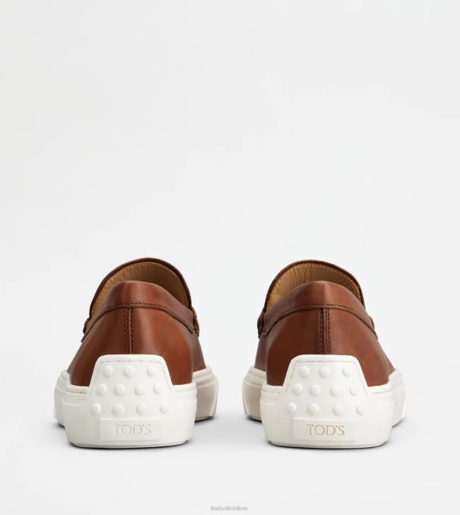 Tod\'s 8NXV660 hnedá muži mokasíny v koži