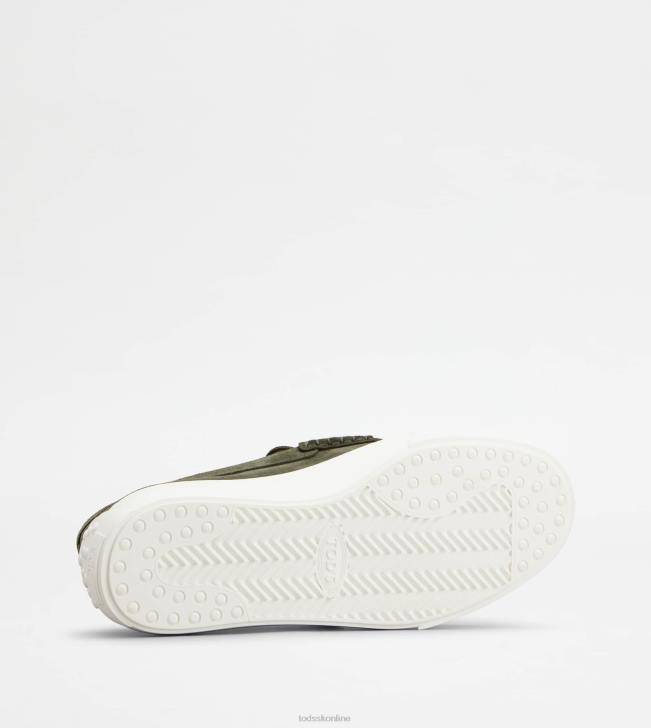 Tod\'s 8NXV661 zelená muži mokasíny v semišu