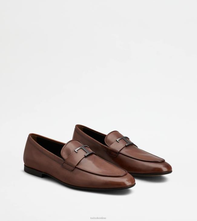 Tod\'s 8NXV664 hnedá muži t nadčasové mokasíny v koži