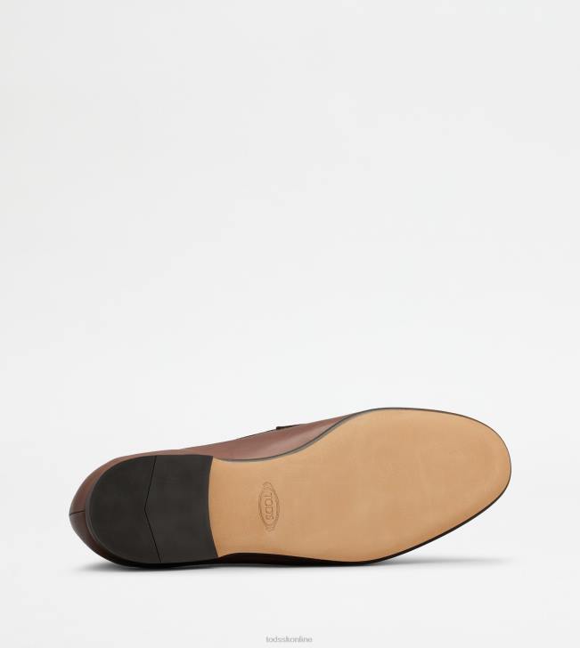 Tod\'s 8NXV664 hnedá muži t nadčasové mokasíny v koži
