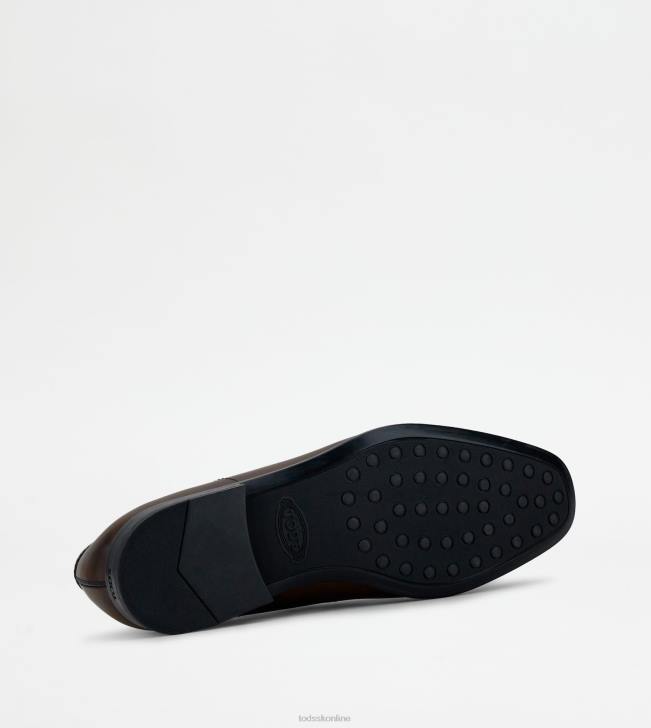 Tod\'s 8NXV666 hnedá muži mokasíny v koži