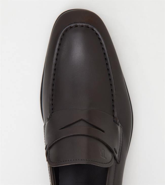 Tod\'s 8NXV667 hnedá muži mokasíny v koži