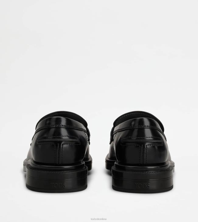 Tod\'s 8NXV668 čierna muži mokasíny v koži