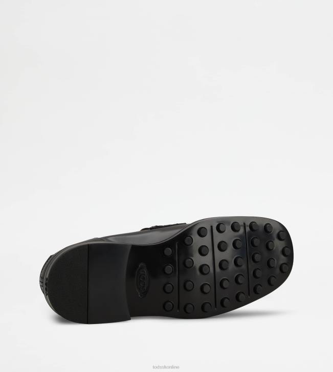 Tod\'s 8NXV668 čierna muži mokasíny v koži
