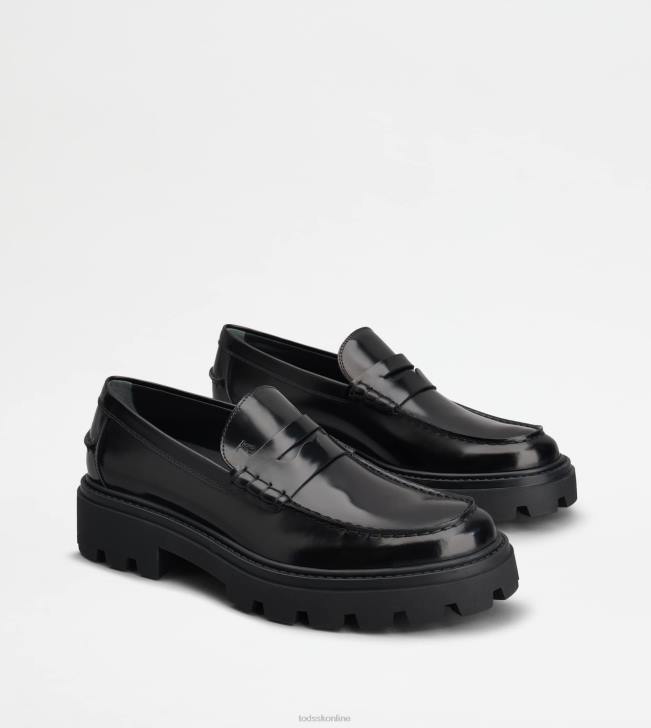 Tod\'s 8NXV669 čierna muži mokasíny v koži