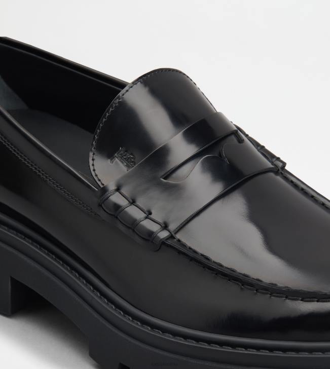 Tod\'s 8NXV669 čierna muži mokasíny v koži