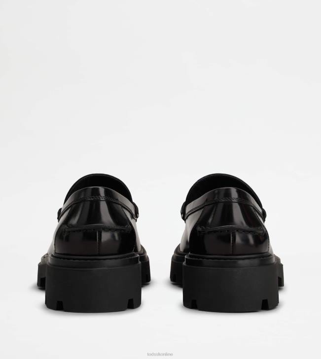 Tod\'s 8NXV670 čierna muži t nadčasové mokasíny v koži