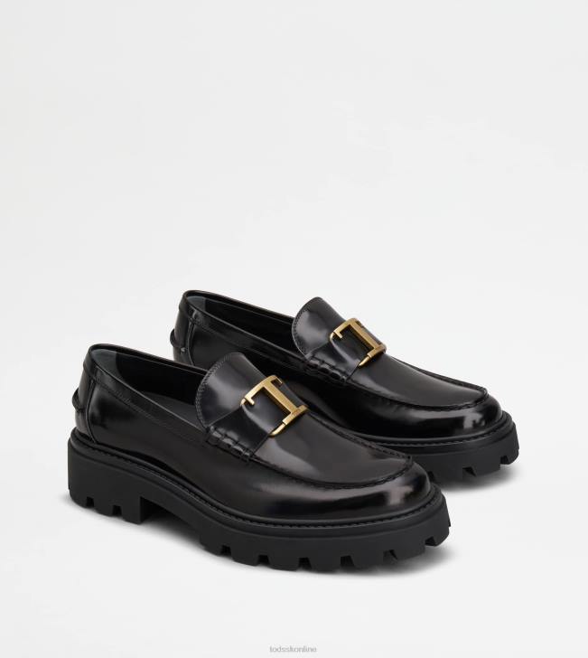Tod\'s 8NXV670 čierna muži t nadčasové mokasíny v koži