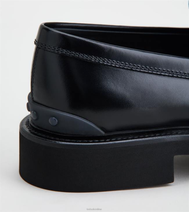 Tod\'s 8NXV671 čierna muži mokasíny v koži