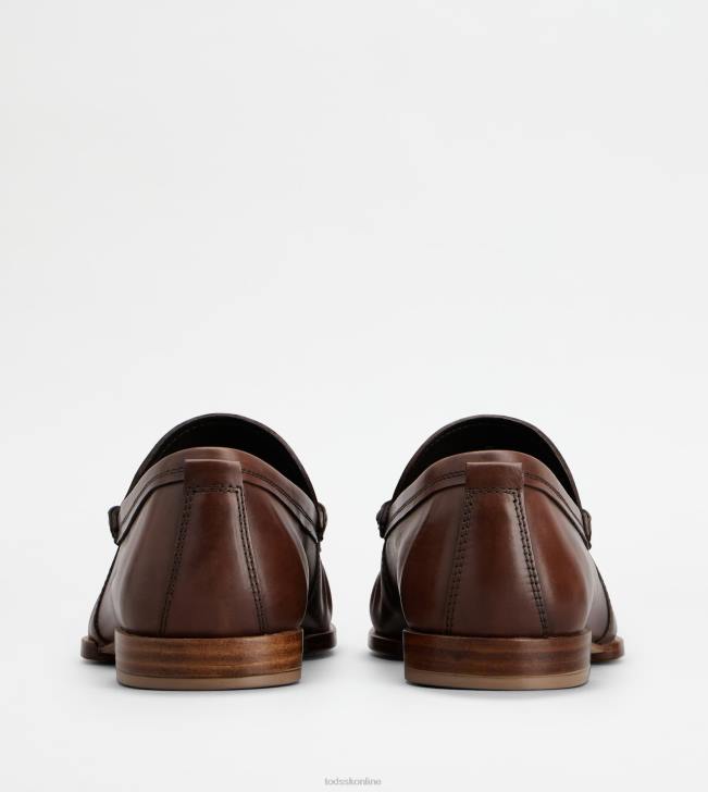 Tod\'s 8NXV674 hnedá muži mokasíny v koži