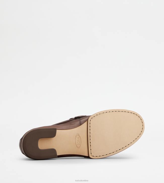 Tod\'s 8NXV674 hnedá muži mokasíny v koži