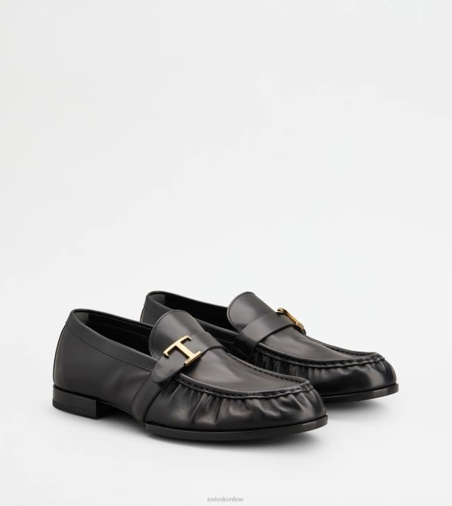 Tod\'s 8NXV676 čierna muži t nadčasové mokasíny v koži
