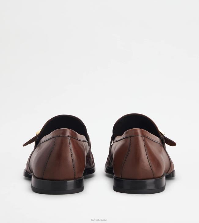 Tod\'s 8NXV677 hnedá muži t nadčasové mokasíny v koži