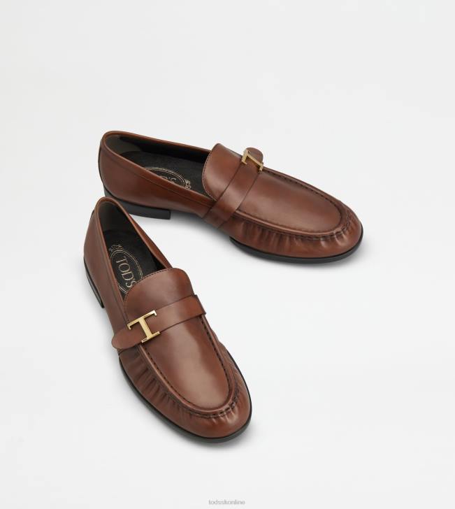 Tod\'s 8NXV677 hnedá muži t nadčasové mokasíny v koži